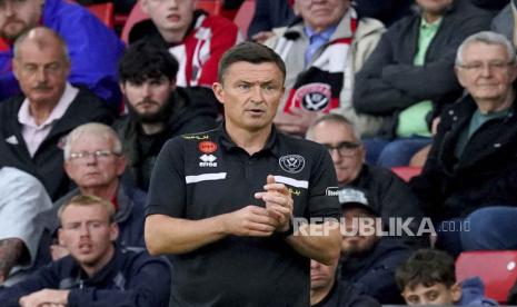 Pelatih Sheffield United Paul Heckingbottom.