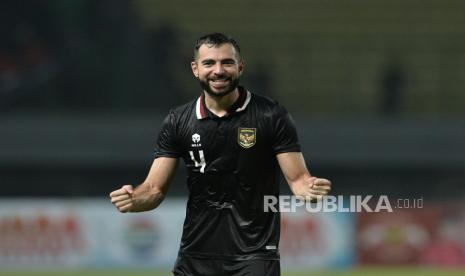 Pemain bertahan timnas Indonesia Jordi Amat.