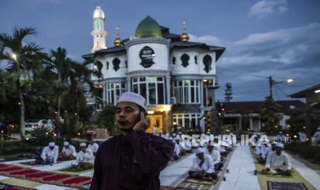 Jais Malaysia memberlakukan vaksinasi Covid-19 untuk aktivitas di masjid. Ilustrasi masjid Malaysia  