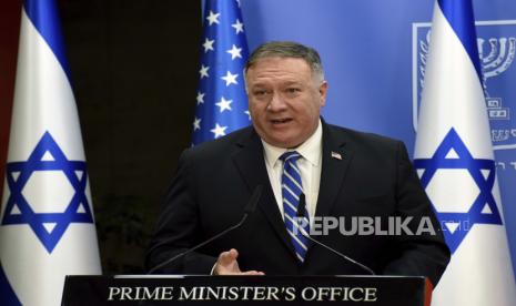  Menteri Luar Negeri AS Mike Pompeo  menyebut gerakan pro Palestina ibarat penyakit kanker