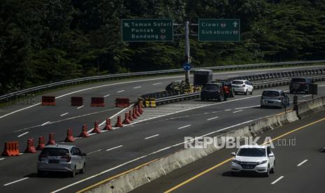 Arus balik H+6 lebaran catat sebanyak 10.429 kendaraan memasuki Tol Ciawi.