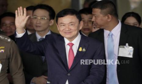 Mantan perdana menteri Thailand Thaksin Shinawatra. 