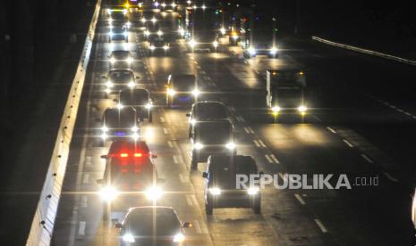 [Ilustrasi] Tol Jakarta-Cikampek di  Bekasi, Jawa Barat.