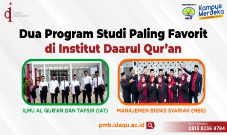 Dua Program Studi Paling Favorit di Institut Daarul Qur’an