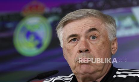 Pelatih Real Madrid, Carlo Ancelotti.