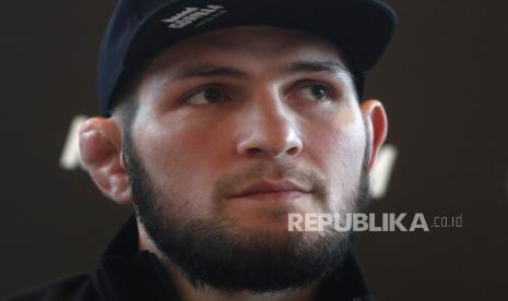 Petarung seni bela diri campuran Rusia (MMA), pemegang gelar ringan UFC, Khabib Nurmagomedov.