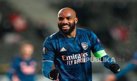 Striker Arsenal Alexandre Lacazette.