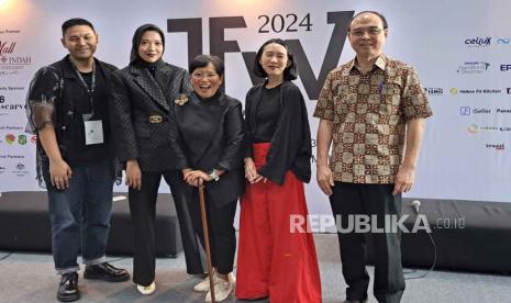 Konferensi pers pembukaan Jakarta Fashion Week 2024 di Pondok Indah Mall 3, Jakarta, Senin (23/10/2023). 