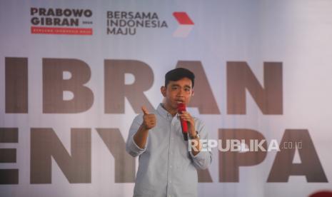 Calon wakil presiden (cawapres) nomor urut 2, Gibran Rakabuming Raka.