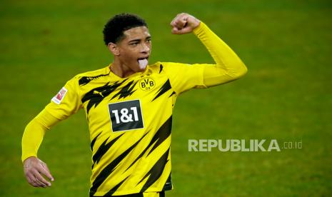 Pemain Borussia Dortmund Jude Bellingham.