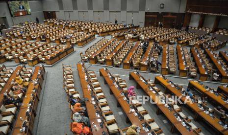 Sidang DPR. Baleg DPR menargetkan RUU DKJ disahkan pada 4 April 2024 mendatang.