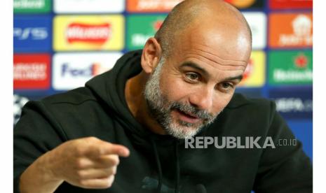 Pelatih Manchester City Pep Guardiola 