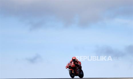 Pembalap Ducati Lenovo Francesco Bagnaia. Ia  mengaku kecewa karena gagal mempertahankan performa baiknya setelah balapan Sprint MotoGP Amerika di Circuit of the Americas, Austin, Senin (17/4/2023).