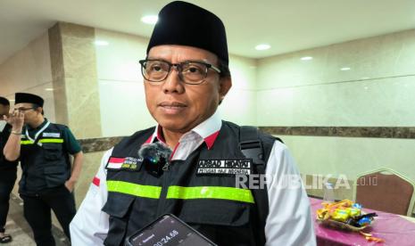 Direktur Bina Haji Direktorat Jenderal Penyelenggaraan Haji dan Umroh (Ditjen PHU) Kementerian Agama (Kemenag), Arsad Hidayat di Makkah, Arab Saudi. Selasa (20/6/2023)