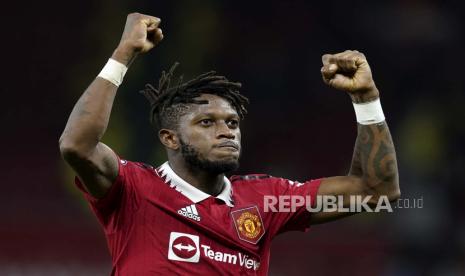  Gelandang Manchester United, Fred, yang akan dilepas ke Fulham. 