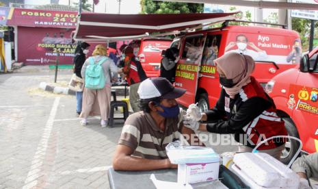 Polresta Sidoarjo Gencarkan Vaksinasi Saat Libur Panjang (ilustrasi).