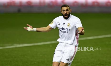 Penyerang Real Madrid Karim Benzema