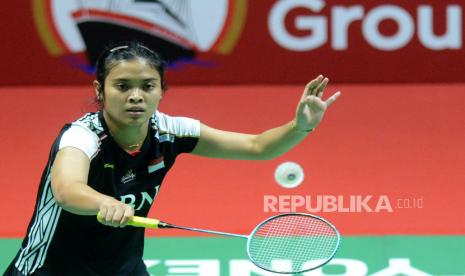 Pebulu tangkis tunggal putri Indonesia, Gregoria Mariska Tunjung.