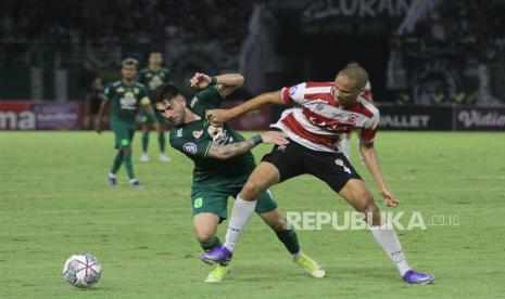 Madura United Curi Tiga Poin di Kandang Persita (ilustrasi).