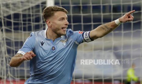 Penyerang Lazio, Ciro Immobile.