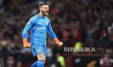 Penjaga gawang Manchester United David de Gea.