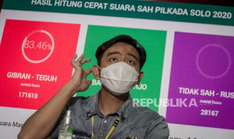 Calon wali kota Solo dari Partai PDI Perjuangan Gibran Rakabuming Raka