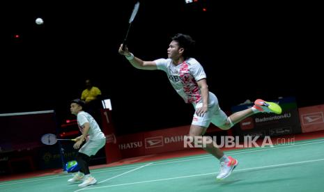 Ganda putra Indonesia Daniel Marthin dan Leo Rolly Carnando juara Indonesia MAsters 2023.