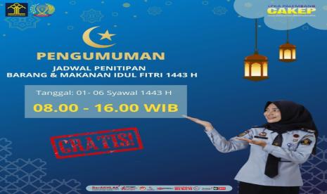 Idul Fitri, LPKA Palembang Tetap Layani Penitipan Barang dan Kunjungan Online