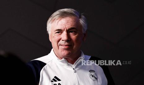 Pelatih Real Madrid Carlo Ancelotti.