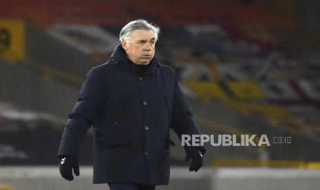 Pelatih Everton Carlo Ancelotti.