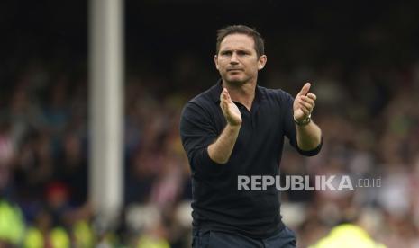  Pelatih kepala Everton Frank Lampard.