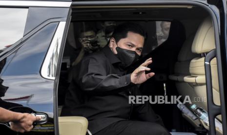 Menteri BUMN Erick Thohir. Survei Poltracking sebut elektabilitas Erick Thohir sebagai capres naik signifikan.