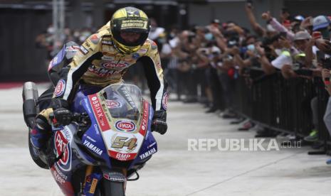  Pembalap World Superbike (WSBK) tim Pata Yamaha asal Turki, Toprak Razgatlioglu.