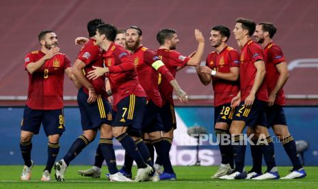  Para pemain timnas Spanyol.