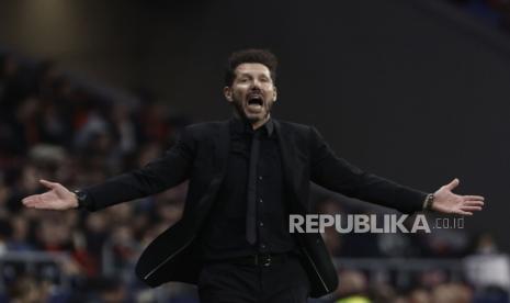 Pelatih Atletico Madrid Diego Simeone 