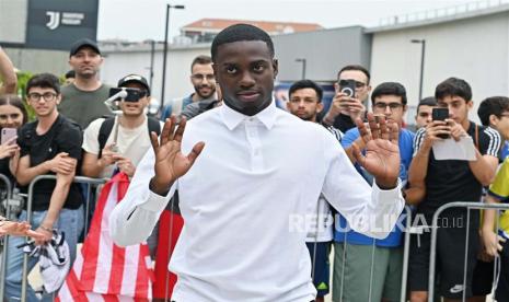 Timothy Weah bereaksi setelah resmi menjadi pemain Juventus.