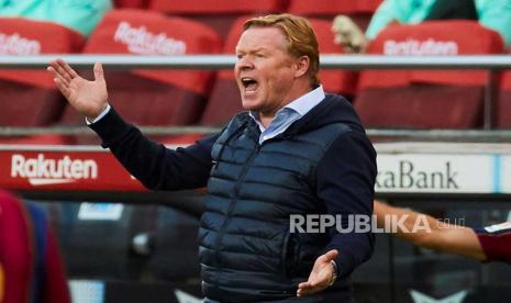 Pelatih kepala FC Barcelona Ronald Koeman.