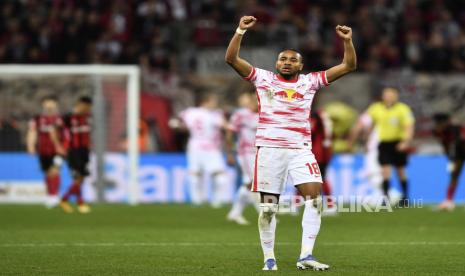 Pemain RB Leipzig Christopher Nkunku.