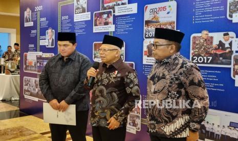 Ketua Umum Masyarakat Ekonomi Syariah (MES) periode bakti 2023-2025 Erick Thohir, Wakil Presiden RI Ma