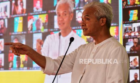 Bakal Calon Presiden dari Partai Dekomrasi Indonesia Perjuangan (PDIP) Ganjar Pranowo.