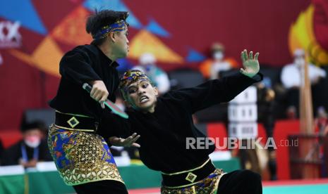 Pemerintah Provinsi Jawa Barat (Pemprov Jabar) konsisten memajukan dan melestarikan pencak silat baik sebagai olah raga maupun budaya.  (ilustrasi).