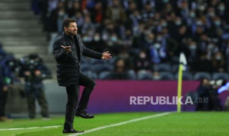  Pelatih kepala Atletico Madrid Diego Simeone.