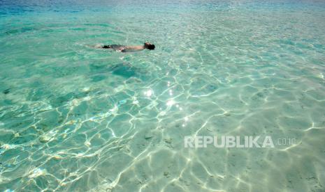 Snorkeling di laut (Ilustrasi). Infeksi Vibrio vulnificus biasanya memuncak dan menyebar lebih cepat pada musim panas. Bakteri pemakan daging ini di tumbuh subur di perairan pantai yang hangat dan dangkal.