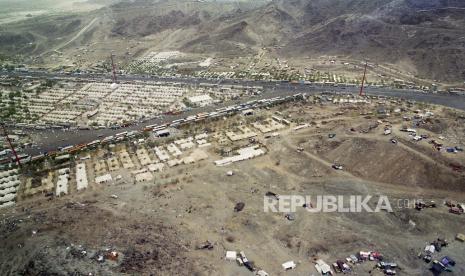 Suasana wukuf di Arafah.