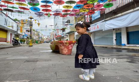 Suasana di Jalan Cihideung Kota Tasikmalaya, Sabtu (22/4/2023). 