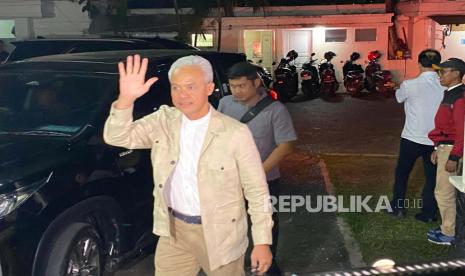 Ganjar Pranowo menghadiri halal bihalal yang digelar Tim Pemenangan Nasional (TPN) Ganjar-Mahfud, di Posko Teuku Umar, Jakarta, Senin (6/5/2024) malam.  