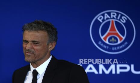 Pelatih Paris Saint-Germain (PSG) Luis Enrique. 