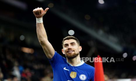 Mantan gelandang Chelsea Jorginho yang pada akhir Januari 2023 pindah ke Arsenal.