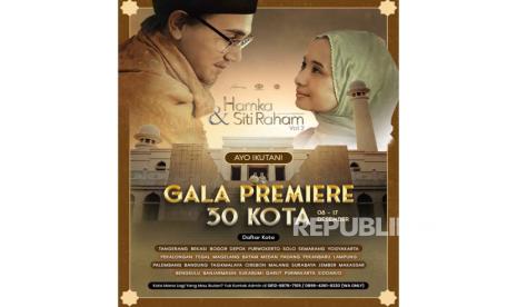 Falcon Pictures dan Starvision akan menggelar gala premiere film Hamka & Siti Raham (Vol.2) di 30 kota seluruh Indonesia, mulai tanggal 8 sampai 17 Desember 2023.