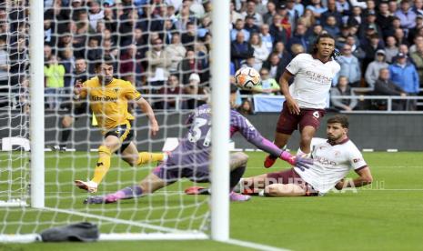 Jalannya laga Wolverhampton Wanderers Vs Manchester City pada lanjutan Liga Primer Inggris 2023/2024, Ahad (2/10/2023). 